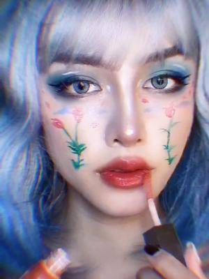 这个ins风的妆也太好看了吧！集美们快画起来#新物种捕捉计划