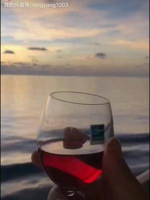 看着傍晚的晚霞，欣赏着印度洋的大海，再倒上一杯红酒。#中国????船员