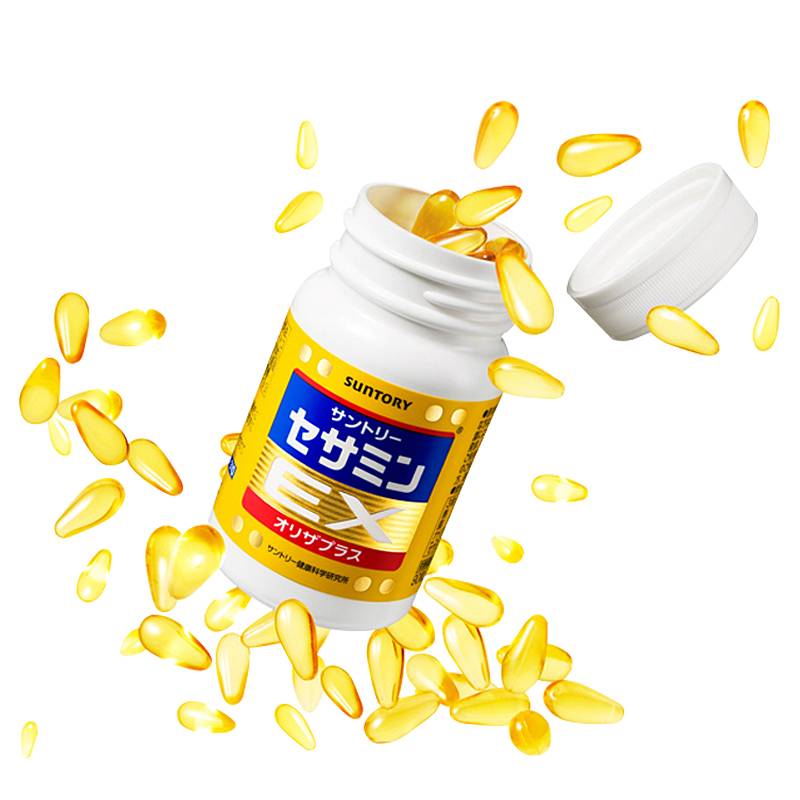 日本三得利保健品芝麻明270粒非褪黑素安瓶精华助睡眠美容胶囊