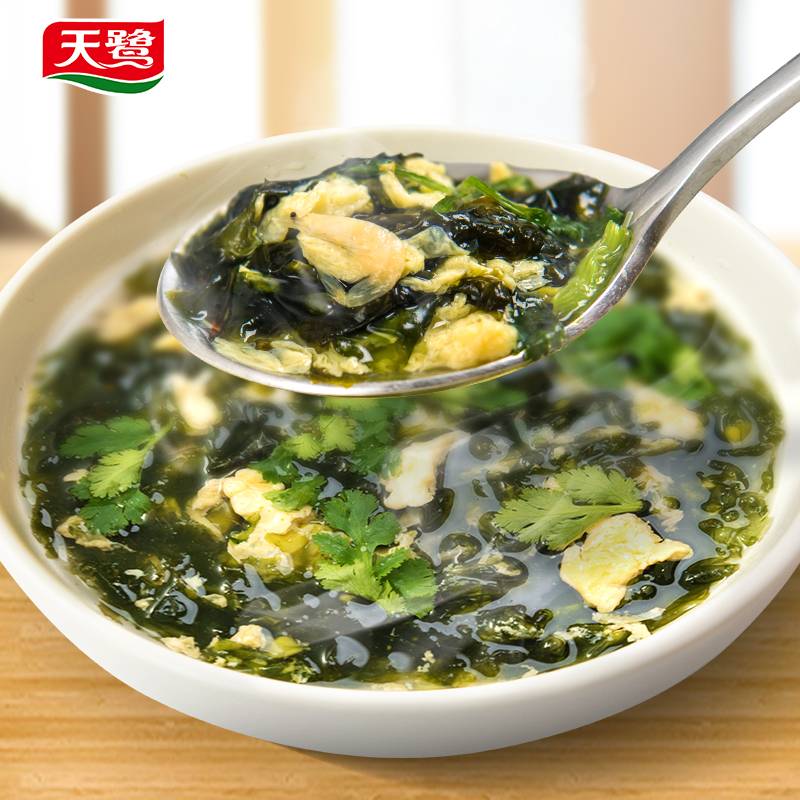 天鹭紫菜蛋花汤冲泡即食午餐懒人食品速溶汤蔬菜汤速食汤包早餐8g