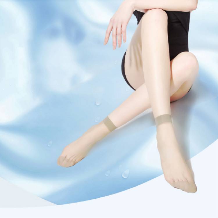 丝袜女薄款肉黑短丝袜耐磨夏季防勾丝袜包芯丝超薄透明隐形中筒袜