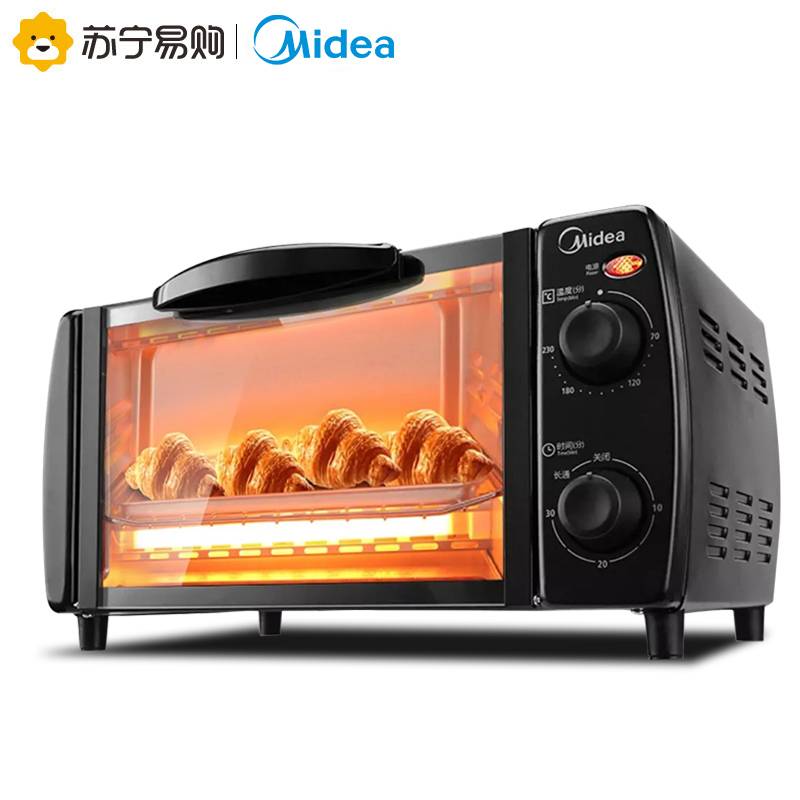 Midea/美的 T1-L101B多功能电烤箱家用烘焙小烤箱控温迷你蛋糕