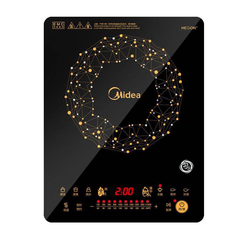 Midea/美的 C21-Simple101电磁炉家用火锅电池炉智能触控正品