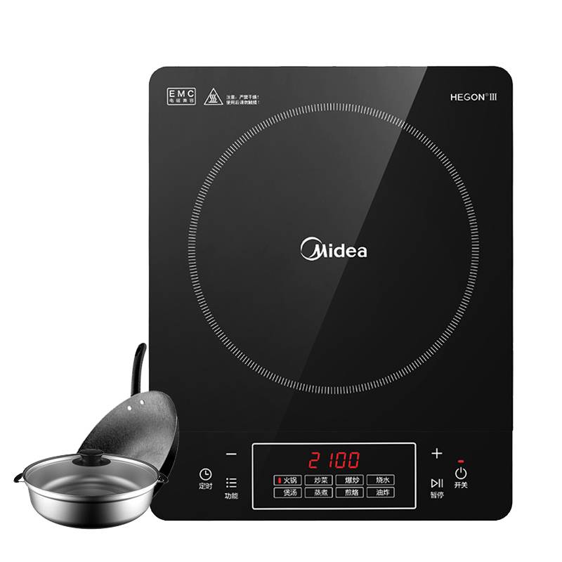 Midea/美的 C21-Simple101电磁炉家用火锅电池炉智能触控正品