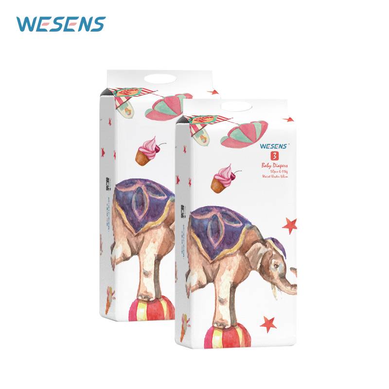 卫神wesens婴儿尿不湿夏季超薄透气新生儿宝宝纸尿裤尿布湿m50片