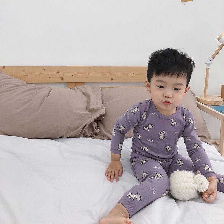 儿童睡衣男童秋季新款2020纯棉内衣宝宝家居服套装秋衣秋裤两件套