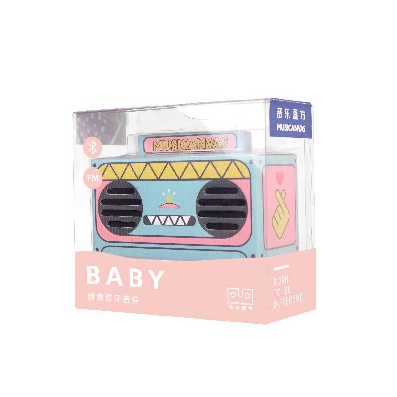 音乐画布baby蓝牙音箱可爱少女卡通迷你小音响低音炮便携纸盒音响