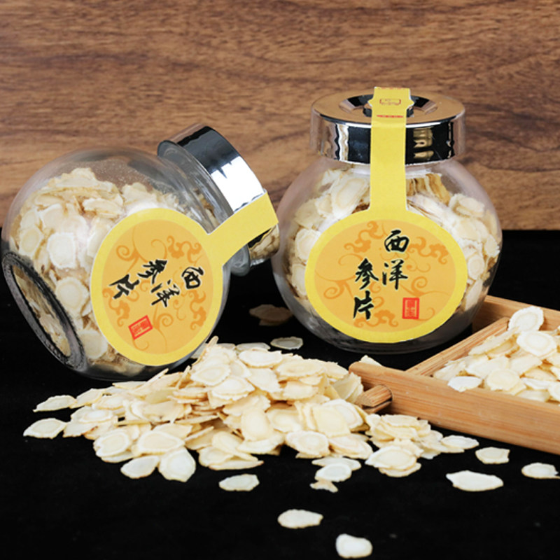 (第二件0元)小土哥 西洋参片瓶装25g 长白山西洋参切含片花旗参片