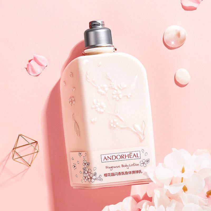 澜笛若慕樱花高光身体乳霜补水保湿滋润秋冬持久留香体女士润肤露