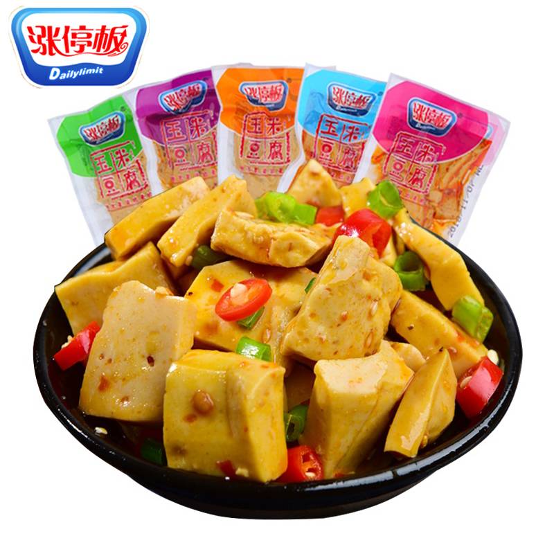 涨停板香辣玉米豆干500g