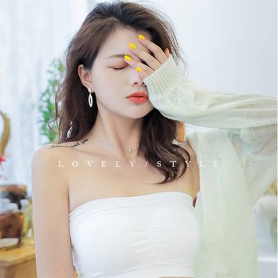 抹胸防走光无肩带内搭裹胸女聚拢少女显胸小夏季打底衫文胸式内衣