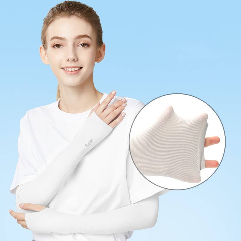 夏季冰爽防晒袖女男潮防紫外线加长款日韩薄冰丝防晒护臂袖套开车