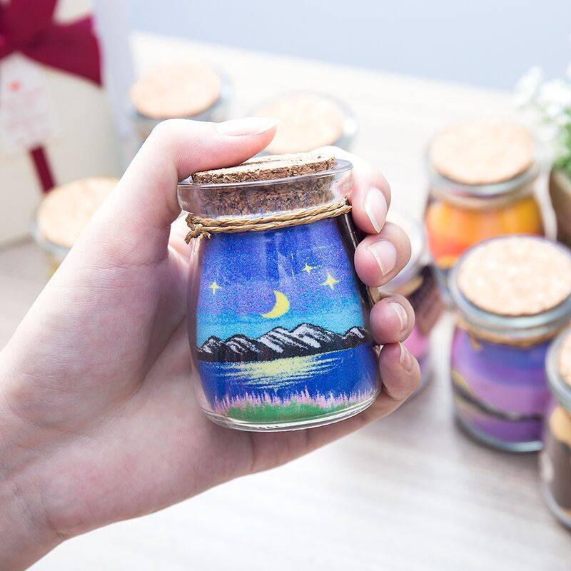 老师教师节生日礼物女生送女朋友闺蜜手工定制diy创意实用沙画瓶