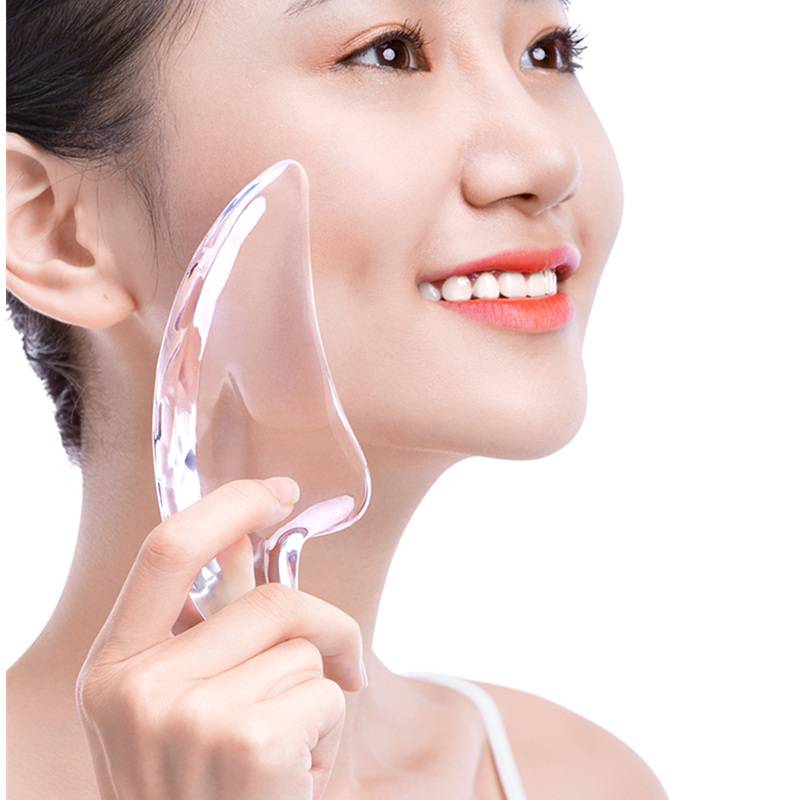 水晶刮痧板透明瘦脸部女面部经络非排毒牛角刮脸美容神器全身通用