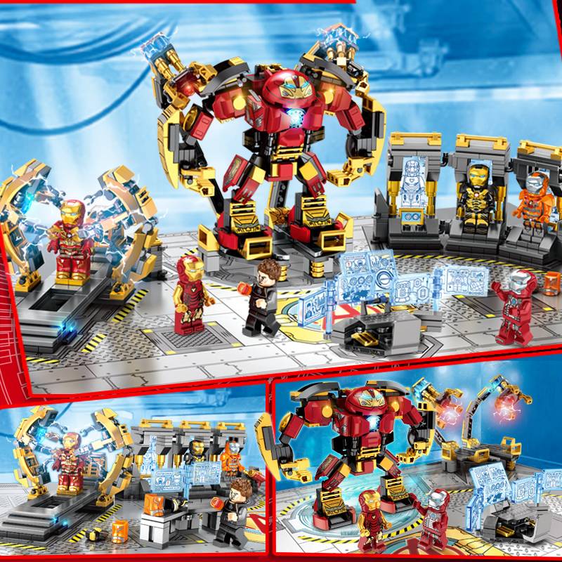 乐宜76011儿童小颗粒积木机甲模型启蒙早教益智拼装拼插男孩aa8