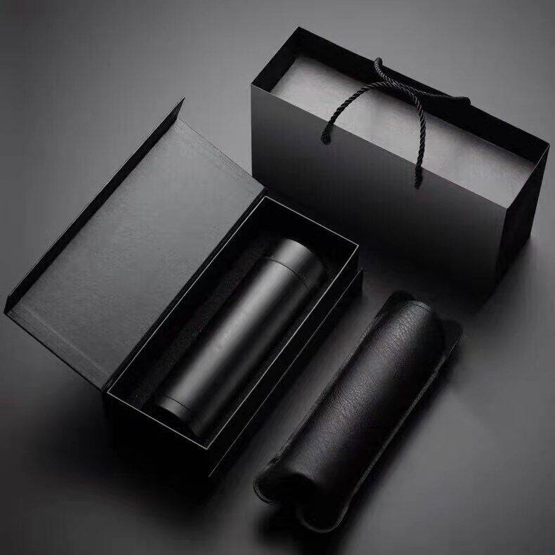 智能测温不锈钢保温杯男女学生韩版便携户外商务茶水杯子车载保温