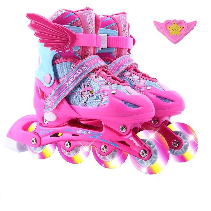 溜冰鞋儿童全套装3-5-6-8-10岁旱冰鞋滑冰鞋男女轮滑鞋男女初学者