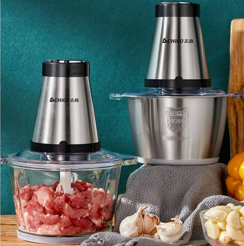 绞肉机家用电动全钢小型打肉馅搅拌榨碎菜剁辣椒搅馅器料理多功能