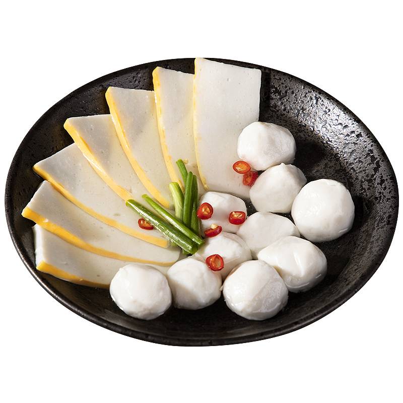 手工火锅鱼丸鱼糕组合装共700g