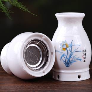 金寿堂艾灸罐陶瓷刮痧杯家用一体仪器美容院魔灸防烫艾灸盒随身灸