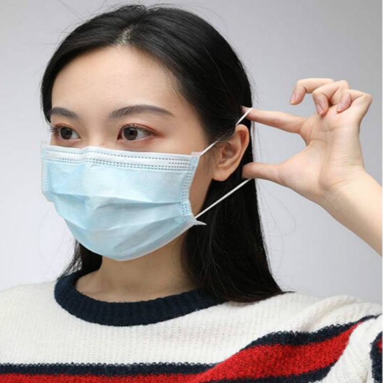 鑫雨一次性使用医用外科口罩系带式挂耳式三层铝条带松紧外科口罩